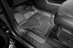 Ford F-150 Floor Mats - Front + Rear - Husky Liners - X-act Contour - Black - `21-`23 Ford F-150 Floor Mats - Front + Rear - Husky Liners - X-act Contour - Black - `21-`23